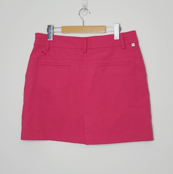 Puma Magenta Pink Mini Skort Golf Sporty Casual Pockets Activewear Size 10 - Picture 11 of 14